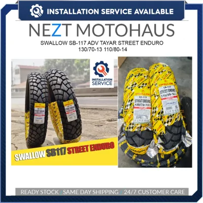 SWALLOW SB-117 ADV TAYAR STREET ENDURO 130/70-13 110/80-14 ADV150 ADV160