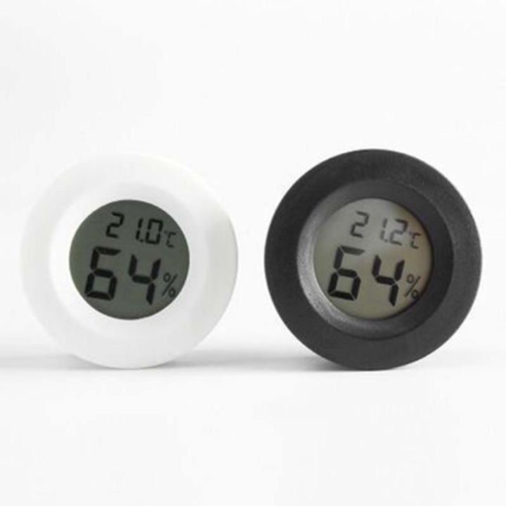 Round Embedded Digital Thermometer Hygrometer ℃/℉ Electronic ...