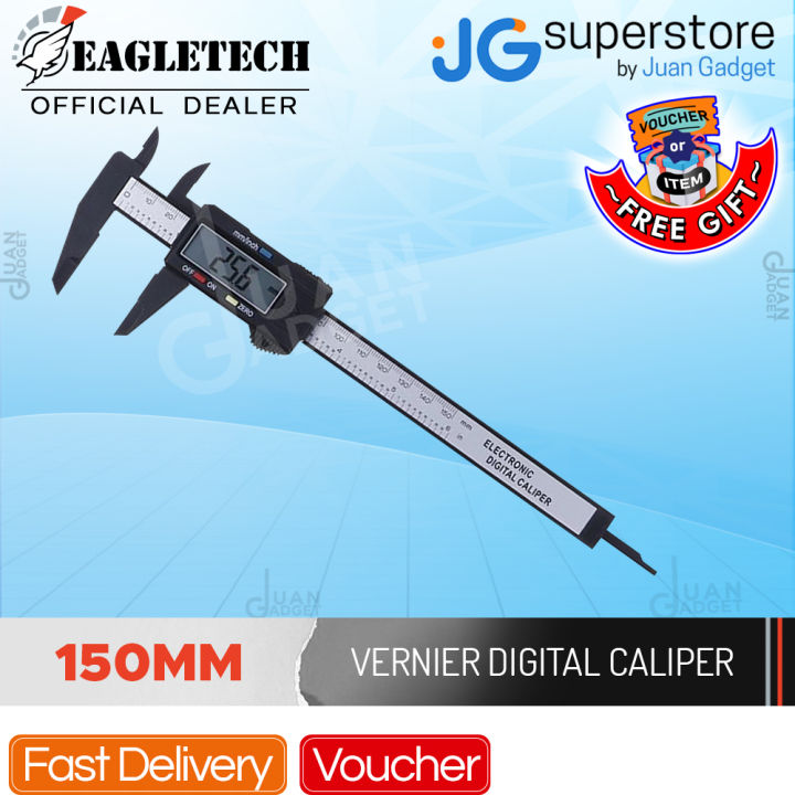 Eagletech 150mm Vernier Caliper Carbon Fiber Composite 6 inch Vernier ...