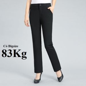 Quần Tây Nữ Big Size Dáng Cơ bản 2 ly trước Vải Tuyết Mưa Cao cấp oversize lên tới 108KG.