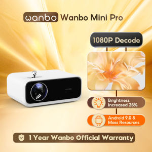 Wanbo X2 Pro HD Projector Auto Focus 1080P Decode HD Phone Mirror Android Home Cinema Theater Surrounding Sound Effect