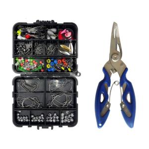 188 cái đồ gá hạt với móc móc câu cá nước mặn nước ngọt phụ kiện câu cá ngoài trời nhiều ngăn