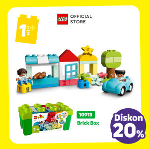LEGO DUPLO 10913 Classic Brick Box (65 Pieces) [ Kids Learning Toys Toddler Toys Building Blocks Number Learning For Toddlers Preschool Gifts ] Building Blocks for Kids (1 Tahun+)
