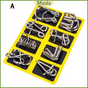 Moda Metal Puzzle Toy Game For Kids Buckle Puzzle Games Toys
