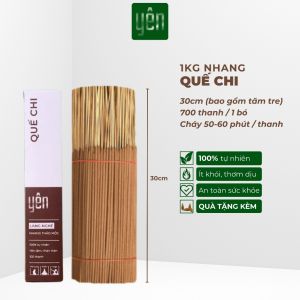 Nhang Quế Chi Sạch 1kg Giá Sỉ Loại 23-30-40cm 800-700-500 Thanh Yên 100 % Tự Nhiên Thờ Cúng Thư Giãn