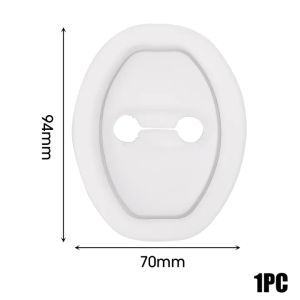 4Pcs New Car Door Lock Pad Upgraded Thickened Anti-collision Cushion Silicone Protection Latch Cover Universal Lock Buckle Buffer Auto Accessories