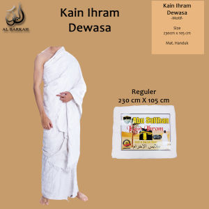 Kain Ihrom ABU SULTHAN Camel Ardha exlusive Pakaian Perlengkapan Haji dan Umroh Baju Kain Ihram Ihrom Pria Murah Bahan Handuk Import Katun Import