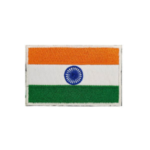 Asian Countries Embroidered Patch Magic Tape Patch Outdoor Bag Badge Patch Identification Badge Hook and Loop Flag