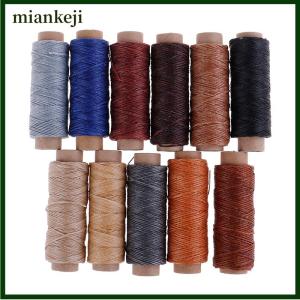 miankeji 50 m cuộn da may phẳng sáp chủ đề dây sáp khâu tay thủ công 150D