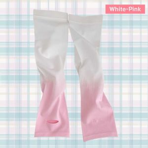 Summer gradient color ice sleeves outdoor travel ice silk sleeves anti-ultraviolet breathable mosquito repellent sleeves
