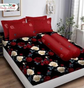 COD SPREI 200x180cm SET LADY ROSE LADYROSE KING FLAT DISPERSE KUALITAS PREMIUM