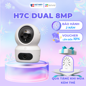 Camera EZVIZ H7C Dual 2 mắt (4Mp + 4Mp) mắt cố định góc rộng 4mp và ống kính xoay 360 độ ban đêm có màu âm thanh phát hiện người | EZVIZ VIỆT NAM