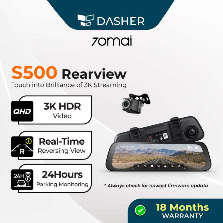 Dashcam S500 70mai Rear View Mirror Dash Cam 70mai S500 Buy At Digitec