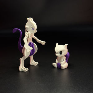 Mewtwo Model Kit #150- Plastic Assembly Figure- Detailed Design- Collectible- Display