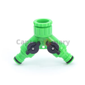 Hose To Faucet Connector 3/4 Water Tap Splitter 2 Way For 1/2 Caliber For Irrigation