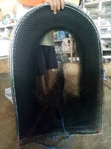 ไอ้โง่ดักปลา คอนโดดักจับปลา ลอบดักปลา ขนาดใหญ่ 51015 ห่วง สูง 90 ซม