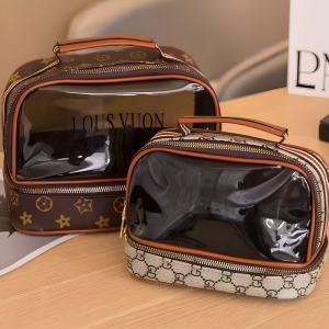 Portable Double Layer Wash Bag Outdoor Carrying Portable Bag Swimming Portable Wet Dry Separation