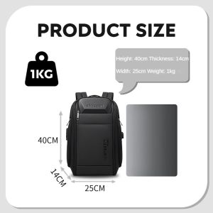 I know Premium Waterproof Business Backpack for Men | Large Capacity Multi-Functional Password Lock Anti-Theft Laptop Bag