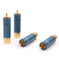 High Quality 4pcs/lot Gold-plated HIFI RCA Plug Hi-end Ortofon Reference 8NX RCA Connectors Portable Audio. 