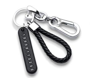 ST6 Gantungan Kunci Mobil Motor Set Tag No HP Buckle Tali Car KeyChain