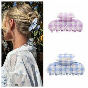 YATRN ปิ่นปักผม คลอว์ผม Emijay หมวก ซิรคอน ปิ่นปักผมประดับคริสตัล แฟชั่น แบบเกาหลี คลิปฉลามกรดอะซิติก สาวๆ