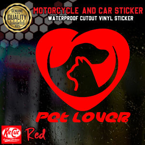 PET LOVER HIGH QUALITY CUTOUT 4 INCHES STICKER FOR CAR/VEHICLE/TUMBLER/INDOOR AND OUTDOOR