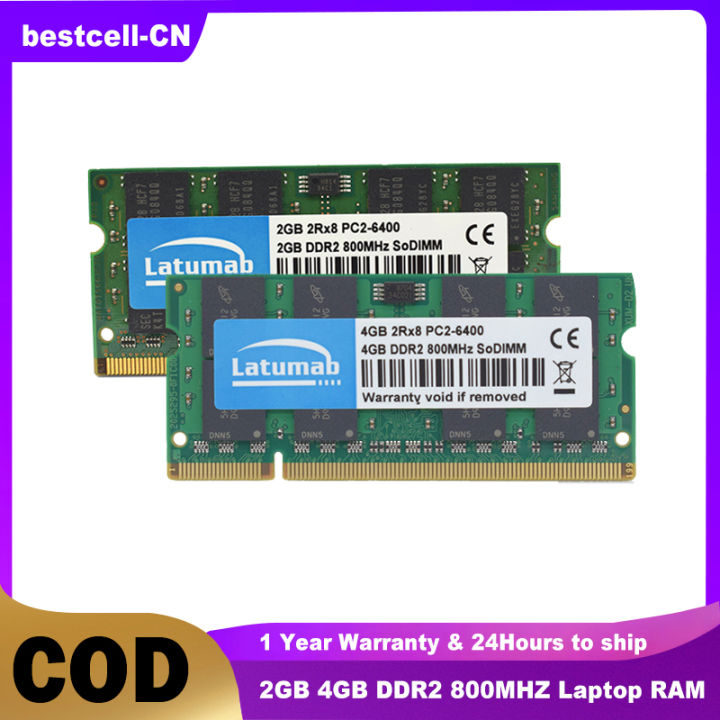 Latumab Memoria RAM DDR2 4GB 8GB 800MHz Laptop SODIMM Memory PC2-6400 ...