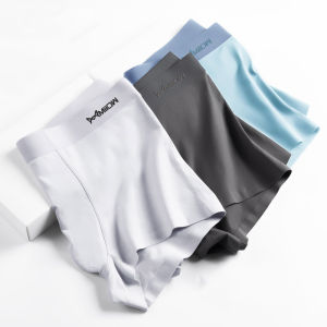 CMENIN 4Pcs Graphene Antiแบคทีเรียชุดชั้นในชายนักมวยผ้าฝ้ายกางเกงชั้นในชายBreathableชุดชั้นในชายเซ็กซี่กางเกงBoxershorts M1831