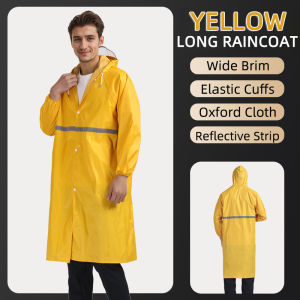 Raincoat for Men Women Raincoat For Adults Poncho Rain Coat Long Heavy Duty Premium Oxford Cloth