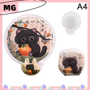 【Magical House】 [ New Hot Fashion] Phim Hoạt Hình Di Động Gấp Fan Hâm Mộ Kawaii Sáng Tạo Có Thể Gập Lại Fan Hâm Mộ Mùa Hè Mát Mẻ Tay Bay Đĩa Túi Vải Fan Quà Tặng Cho Trẻ Em