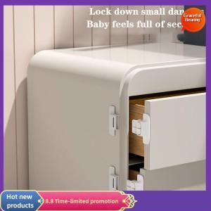 Graceful 5pcs Baby Safety Locks Anti-opening Cabinet Open Cabinet Safety Lock Anti-clip Hand Door Lock Fixing Clips Refrigerator Lock