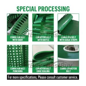 PVC Industrial Transmission Conveyor Belt Customizable 25-50mm Width 2050-2500mm Perimeter for Efficient Material Handling 25-50mm Width 2050-2500mm Perimeter for Efficient Material Handling