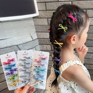 10Pcs Seamless Elastic Rubber Hair Bands No Hurt Soft Ponytail Hair Ties Durable Hair Accessories Set For Baby Girls Toddlers Kids Daily Use
