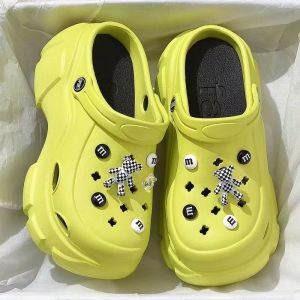Sandal wedges DIY sol tebal lucu wanita terbaru tinggi sol 7 sd 8cm karakter kartun lucu nyaman untuk jalan-jalan