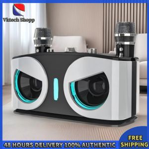 Vktech Owl Bluetooth Speaker with Microphone Portable Bluetooth Speaker with Microphone for Karaoke and Events Durable Battery Green