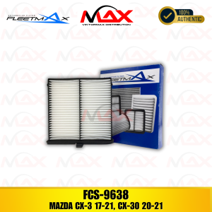 FCS-9638 FLEETMAX CABIN AIR FILTER FOR MAZDA CX-3 17-21 CX-30 20-21