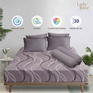 Lady Rose Prime - Sprei Queen 160x200 Tinggi 30Cm Bantal 2 - Cordial