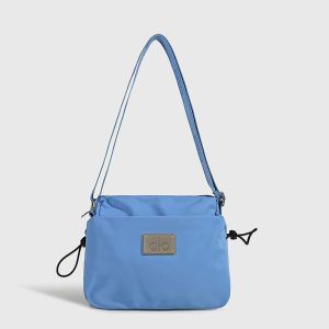 ALO Crossbody Bag Women Nylon Lightweight Multi‑Compartment Sling Bag Waterproof Gym Yoga Daily Travel Casual Shoulder Bag
