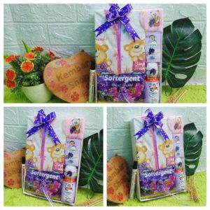 [BELI 2 GRATIS 1 GURITA BAYI] kembarshop-FREE KARTU UCAPAN Kado Lahiran Paket Kado Bayi Newborn Baby Gift Box Detergen plus Setelan Bayi