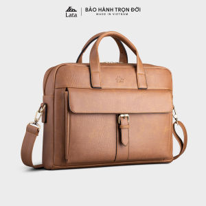 Cặp Công Sở Lata (Thời trang nam basic vừa laptop 14 inch - Cặp da CA40)