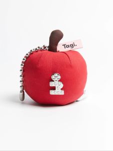 Tagi. Apple Pendant สีแดง พวงกุญแจ