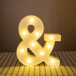 3D LED Alphabet Letter & Number Night Light | Wedding Birthday Valentine Party Decor
