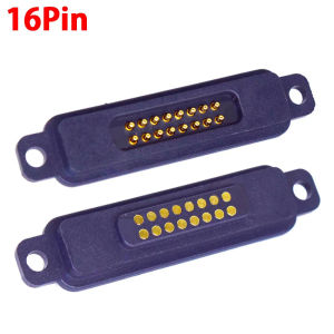 Spring pipeline waterproof magnetic knitting brooch connector with screw holes white DC socket 5V 6P 7P 9P 10P 11P 12P 13P