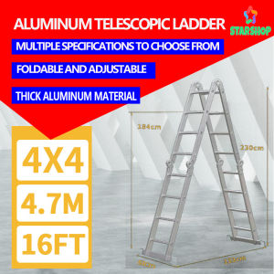 Telescopic foldable Ladder folding aluminum ladder multi-function domestic ladders and industrial ladder