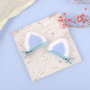 【♡Lovely girls house♡】1คู่ตุ๊กตาหูแมวกิ๊บน่ารักกิ๊บสำหรับสาวเด็กเด็กหวาน B Arrettes แฟชั่นอุปกรณ์ผม