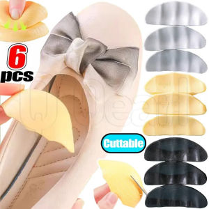 6Pcs Women Girls Sponge Forefoot Pads - Pain Relief Protector - PU Foam Soft Shoes Toe Plug - Change Shoe Size Insole - Adjustable Half Size Pad - Versatile Cuttable