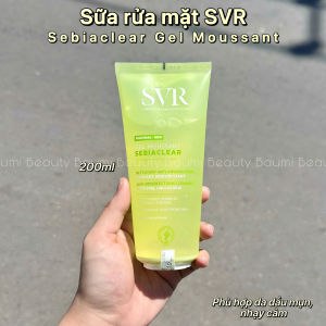 Sữa rửa mặt dạng gel cho da dầu mụn giảm mụn sạch sâu SVR Sebiaclear Gel Moussant - Pháp