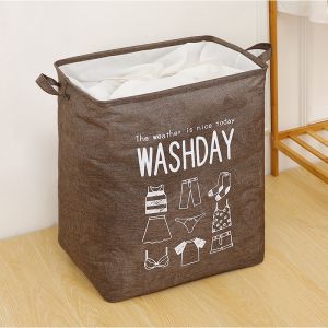 【ShopWithJoy】 75L Large Foldable Dirty Clothes Basket Laundry Basket Storage Box Shirt Wash Bag Collecting Bin