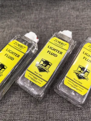 Chai Xăng Zorro _ Zippo chính Hãng Dùng Cho Bật Lửa Hàng Cao Cấp 133ml (Màu TRẮNG TRONG SUỐT )