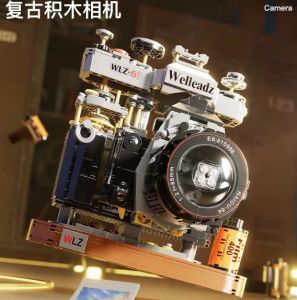 Camera Kamera Classic Retro Vintage Building Blocks Childrens Puzzle Assembled Toys Desktop DIY Decoration Gifts Kids